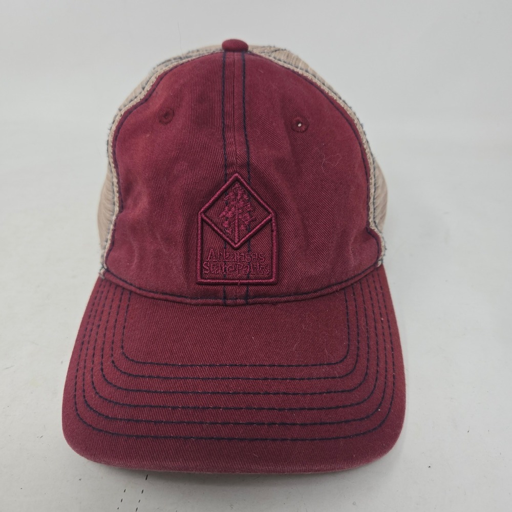 Arkansas State Parks Petit Jean State Park Trucker Hat Maroon Tan DPC Snapback